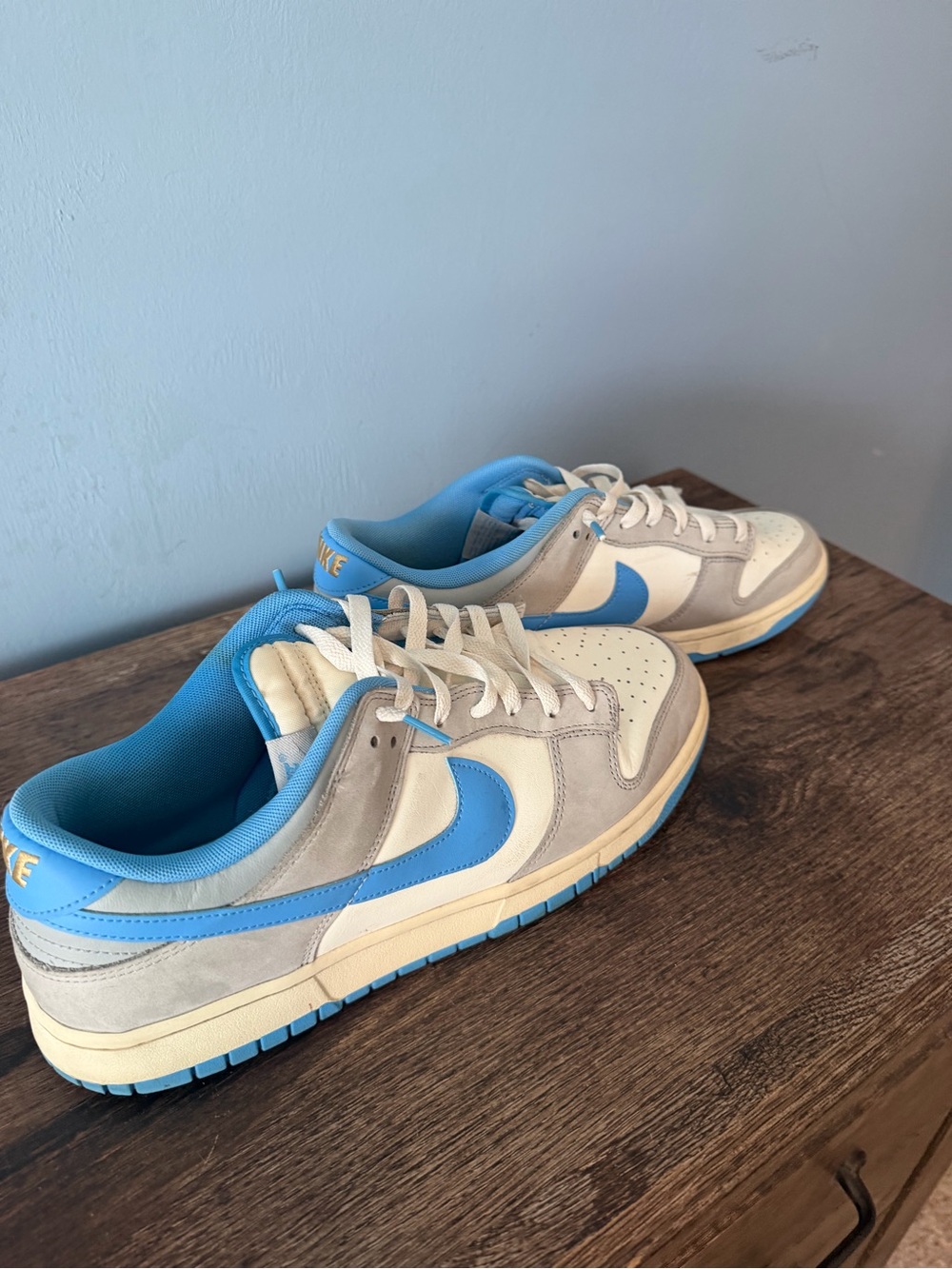 Nike Men’s Dunk Athletic Blue and Gray size 13